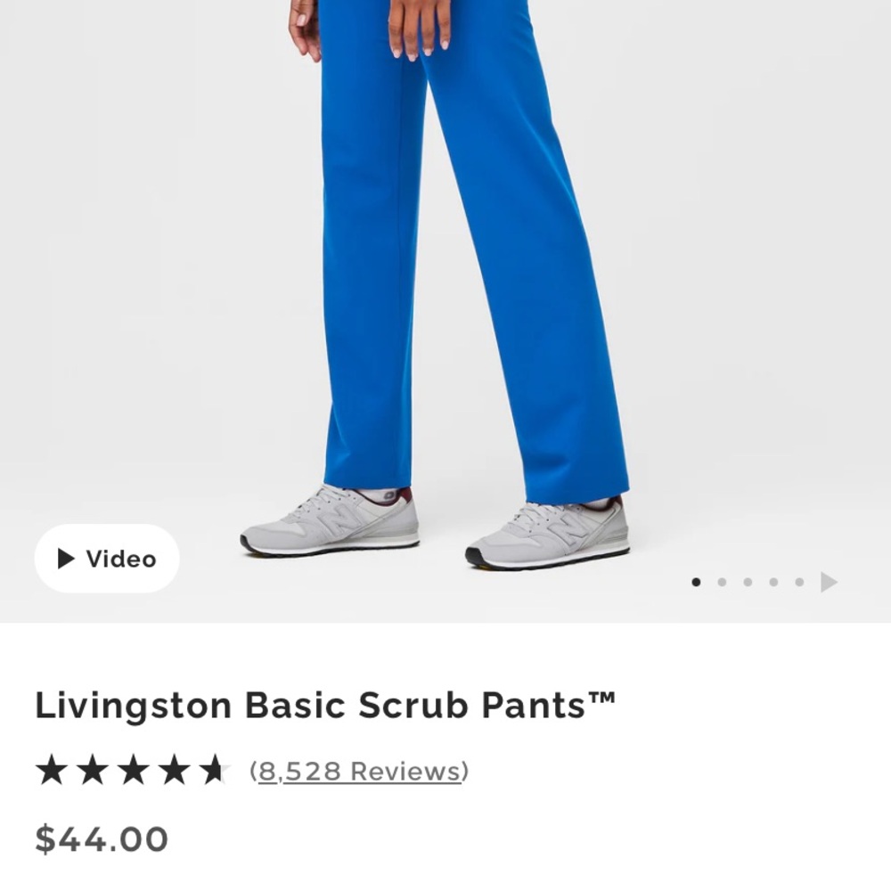 Figs Livingston Scrub Pants Royal Blue XXSP